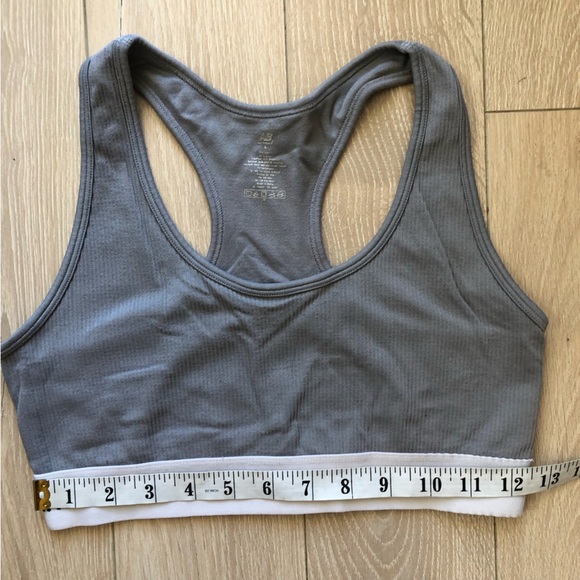 New Balance Racerback Gray Sports Bra Size L - Picture 5 of 6